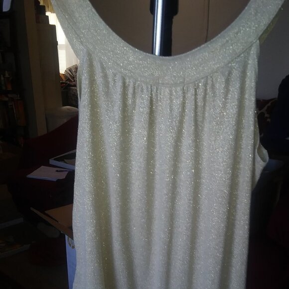 Old Navy Gold Sparkle sleeveless camisole top. - Picture 1 of 4